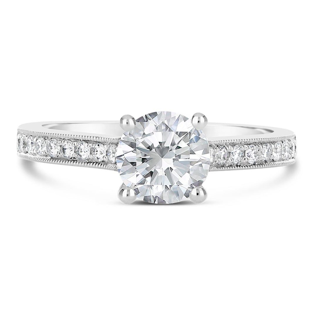 Vintage Inspired Diamond Engagement Ring - The Diamond Guys
