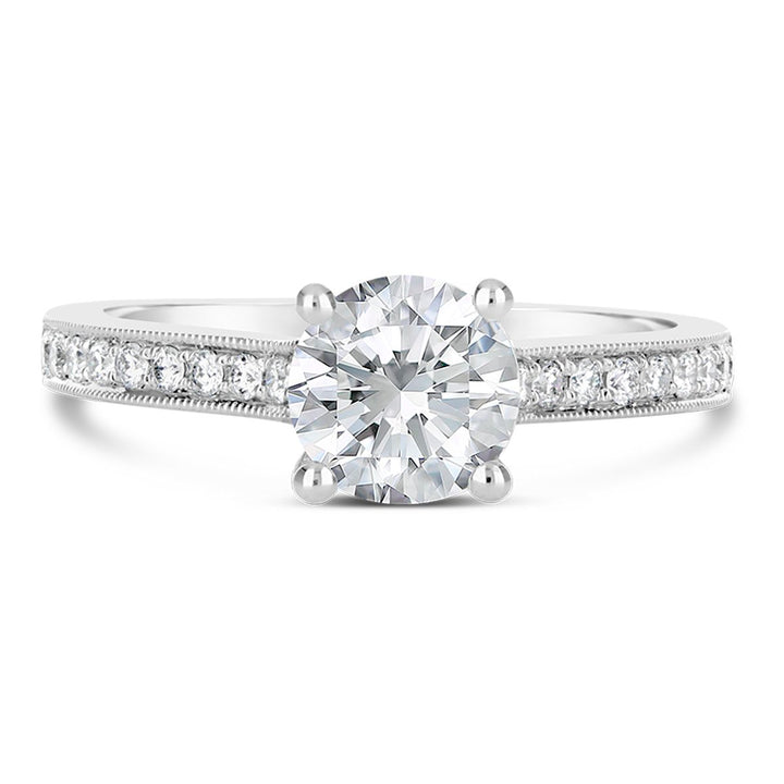 Vintage Inspired Diamond Engagement Ring - The Diamond Guys