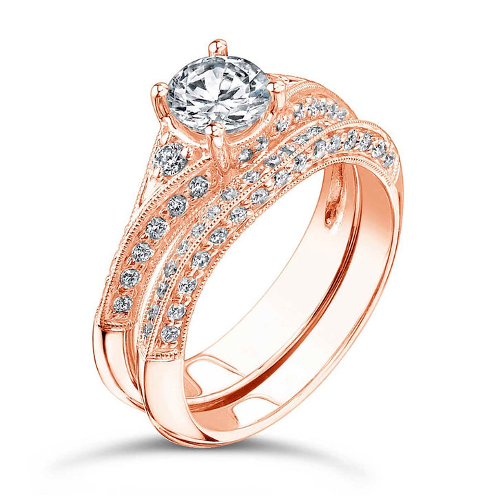 Diamond Engagement Ring Wedding Set - MWR5 - The Diamond Guys