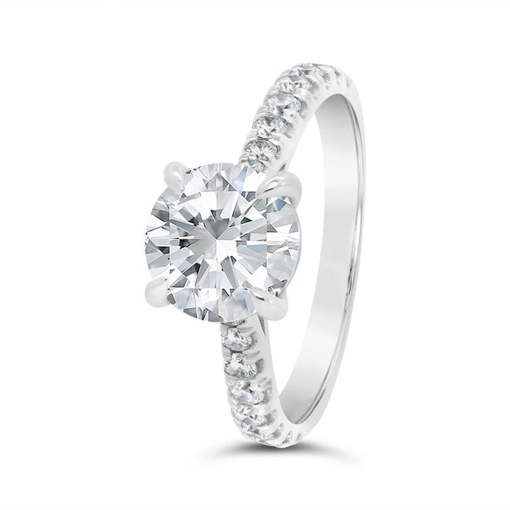 Diamond Engagement Ring - N0064SMB - The Diamond Guys