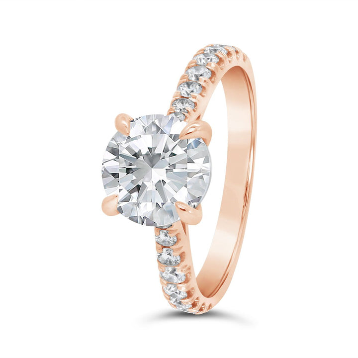 Diamond Engagement Ring - N0064SMB - The Diamond Guys