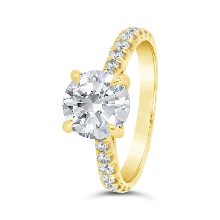 Diamond Engagement Ring - N0064SMB - The Diamond Guys