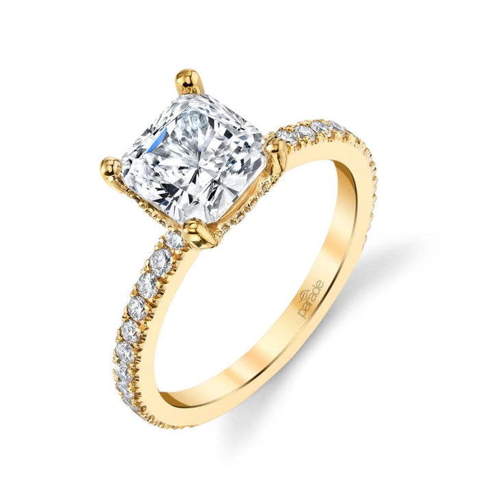 Parade Design Hidden Halo Engagement Ring - The Diamond Guys