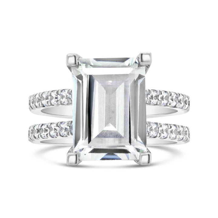 Double Split Band Diamond Engagement Ring - YJC3541R