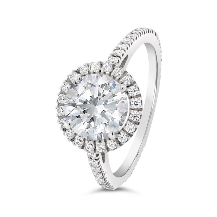 Halo Diamond Engagement Ring - 42907