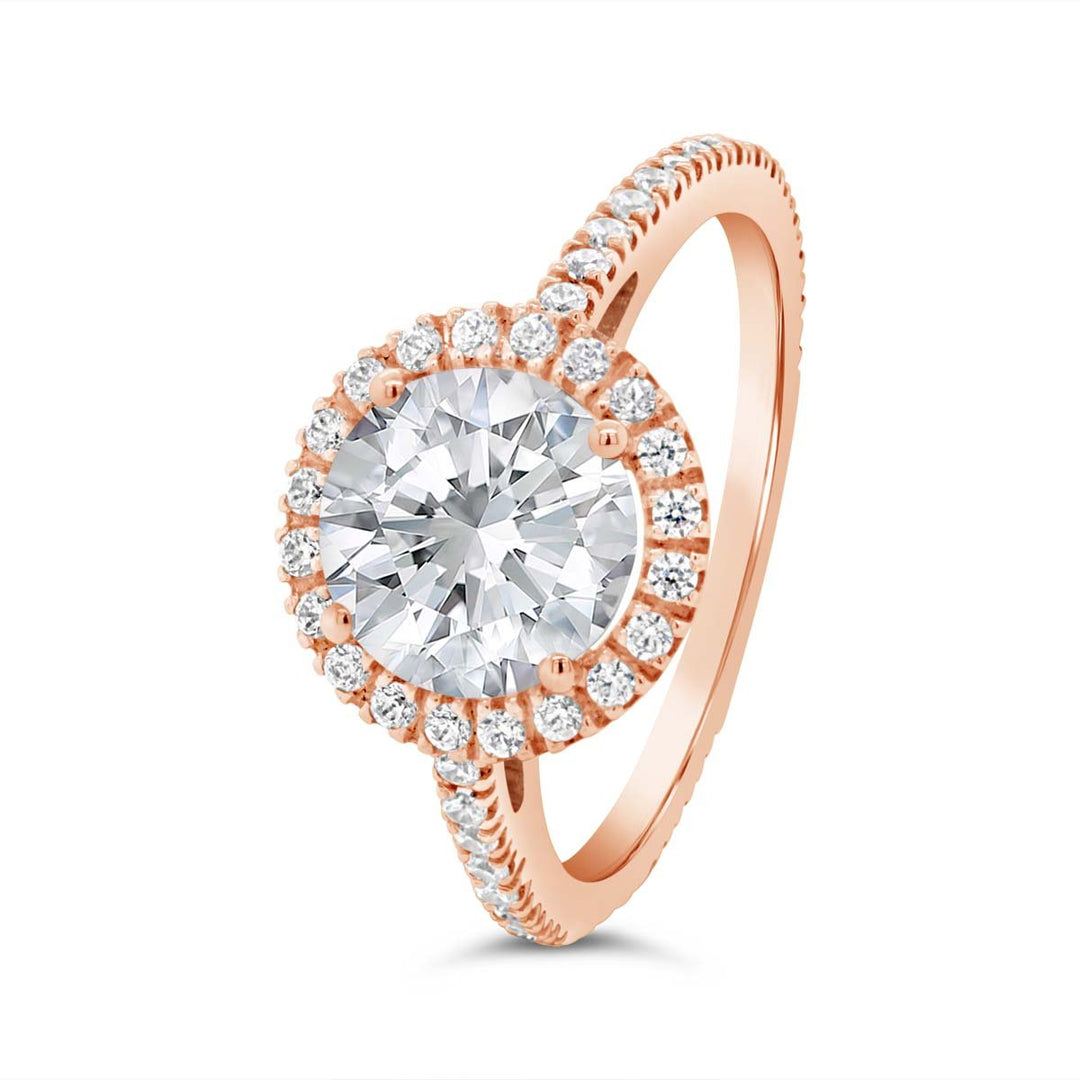 Halo Diamond Engagement Ring - 42907