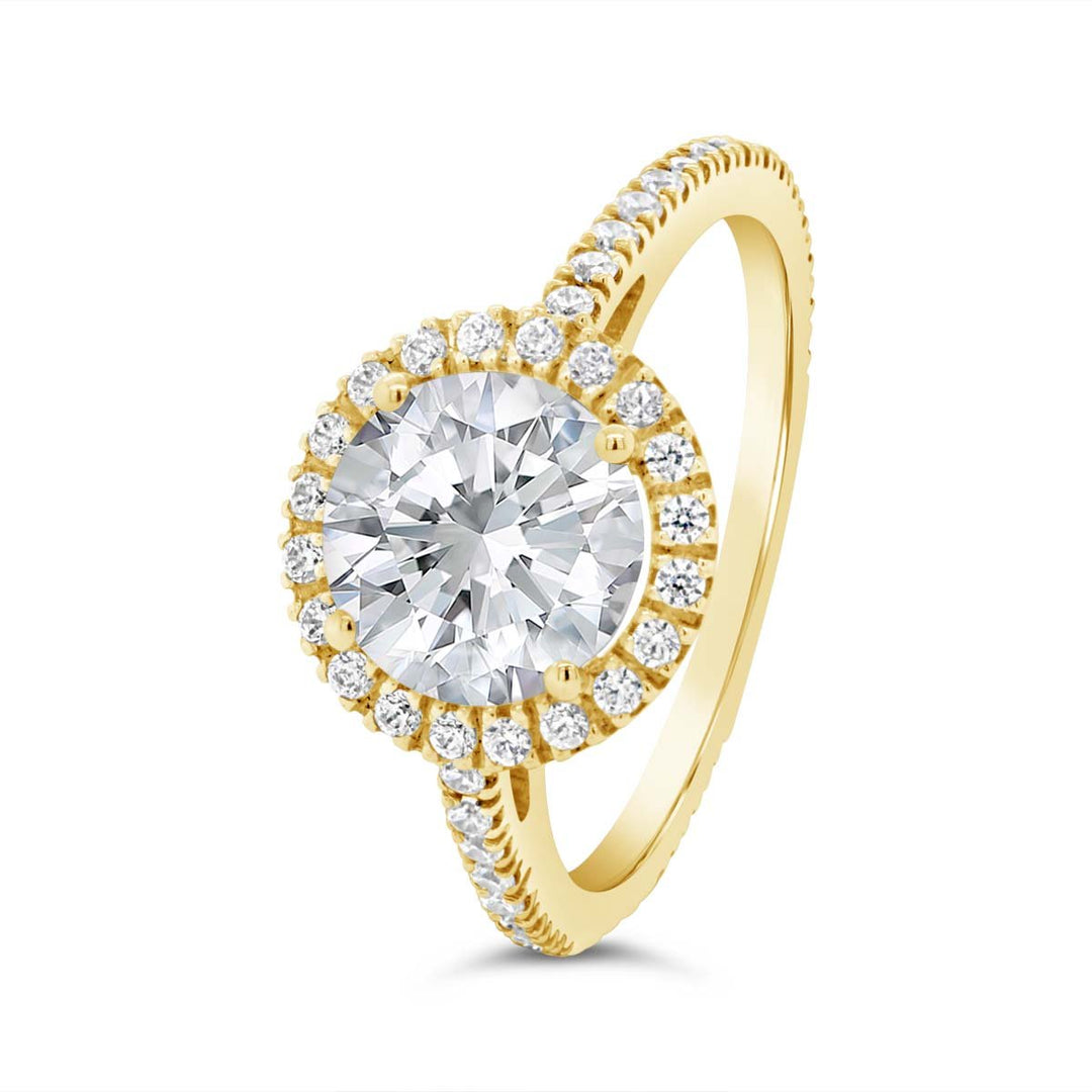Halo Diamond Engagement Ring - 42907