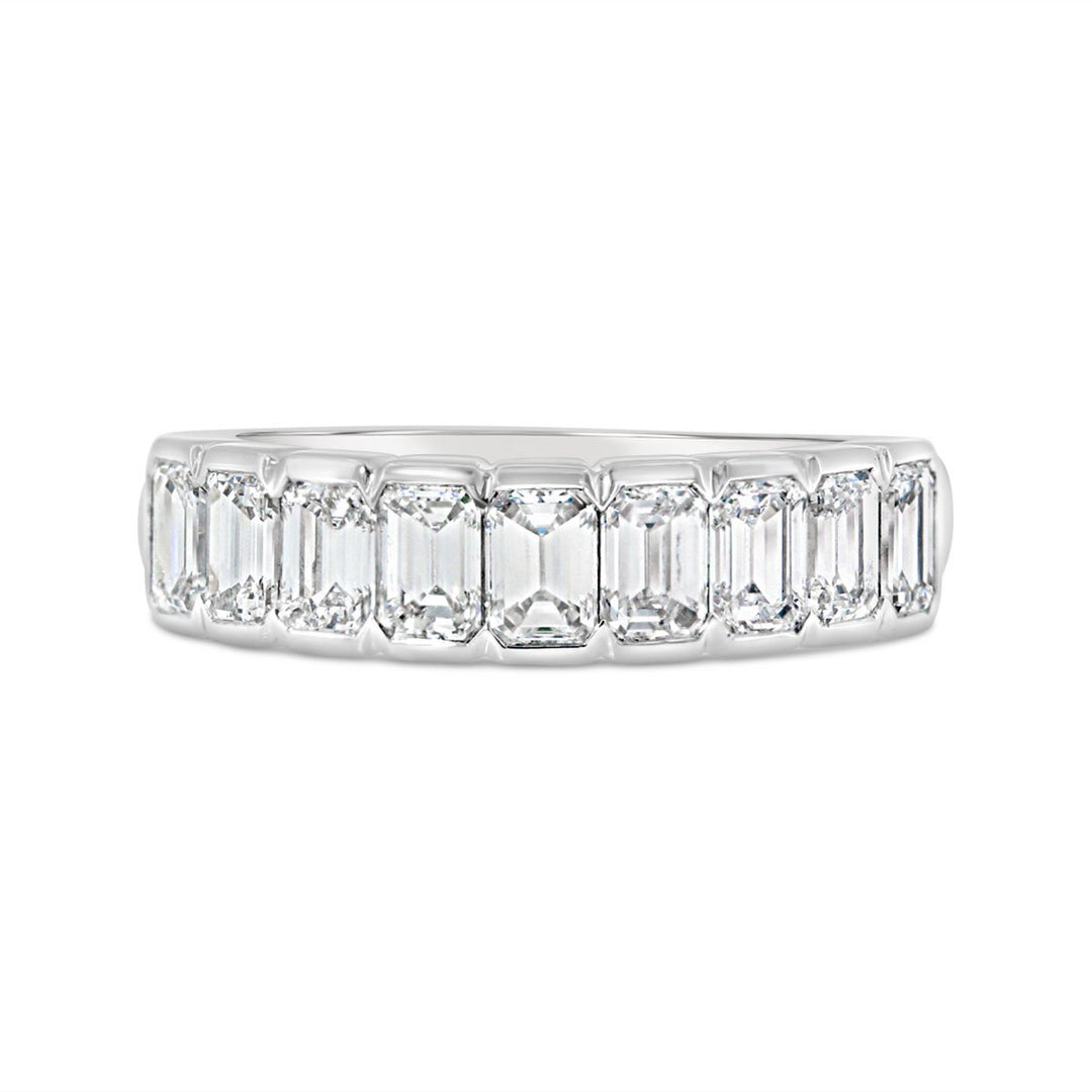 Half Way Set Semi Bezel Diamond Ring - GR16410 - The Diamond Guys