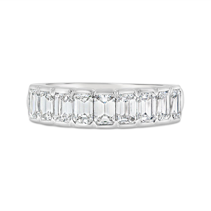 Half Way Set Semi Bezel Diamond Ring - GR16410 - The Diamond Guys