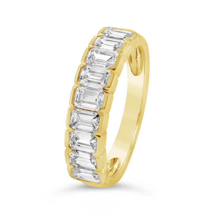 Half Way Set Semi Bezel Diamond Ring - GR16410 - The Diamond Guys