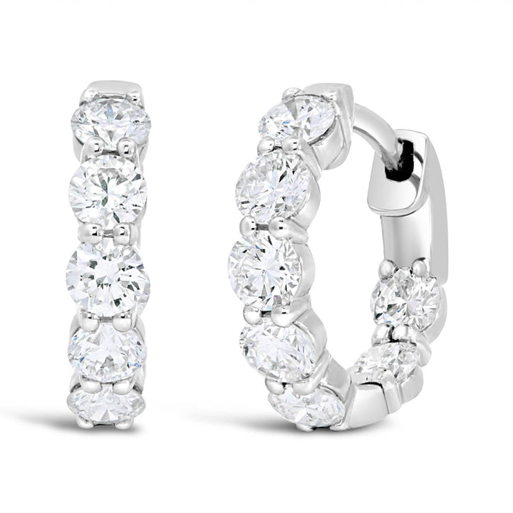 Lab Grown Diamond Hoop Earrings - 63178EW