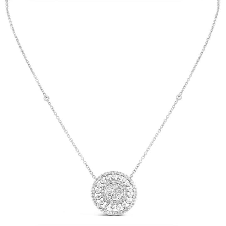Circular Diamond Necklace - ANF0733