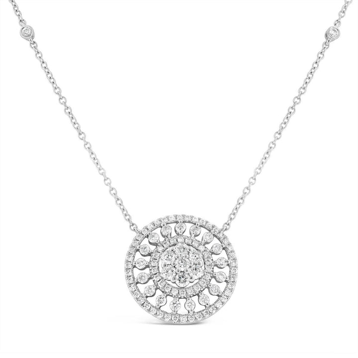 Circular Diamond Necklace - ANF0733