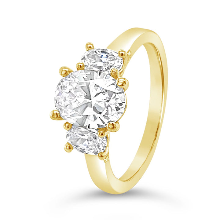 Three Stone Diamond Engagement Ring - The Diamond Guys