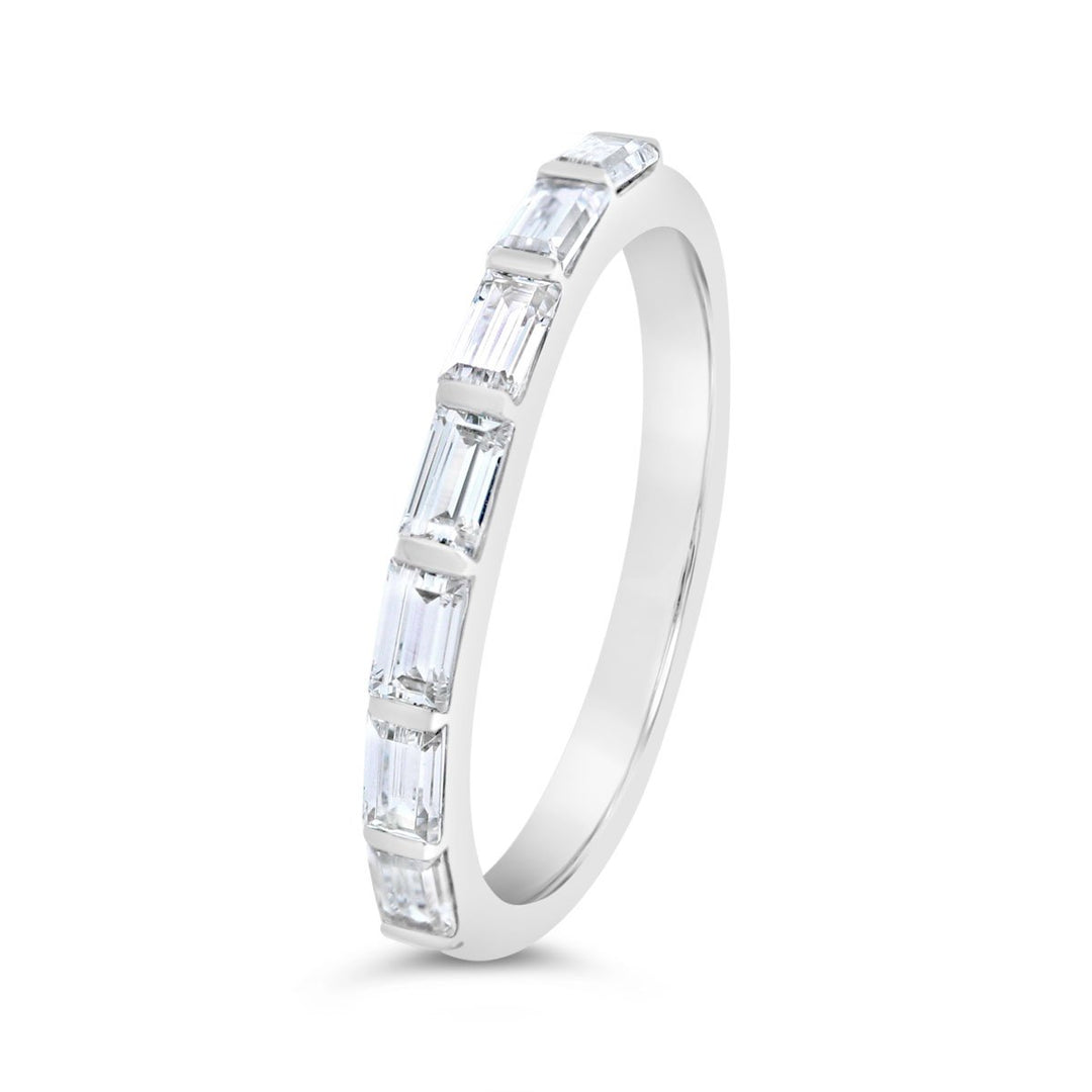 1/2 Way East to West Tension set  Baguette Band - The Diamond Guys