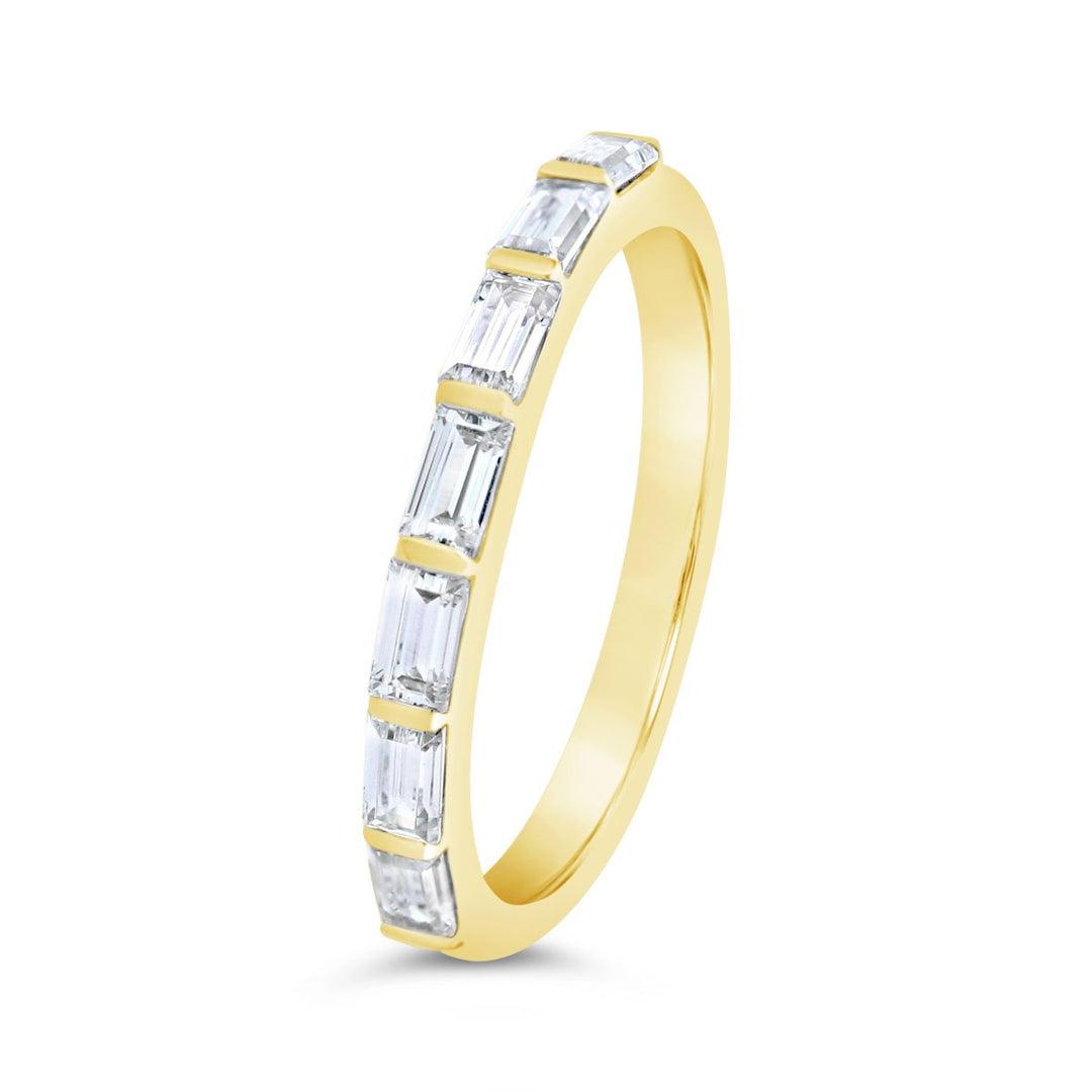 1/2 Way East to West Tension set  Baguette Band - The Diamond Guys
