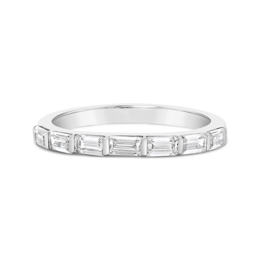 1/2 Way East to West Tension set  Baguette Band - The Diamond Guys