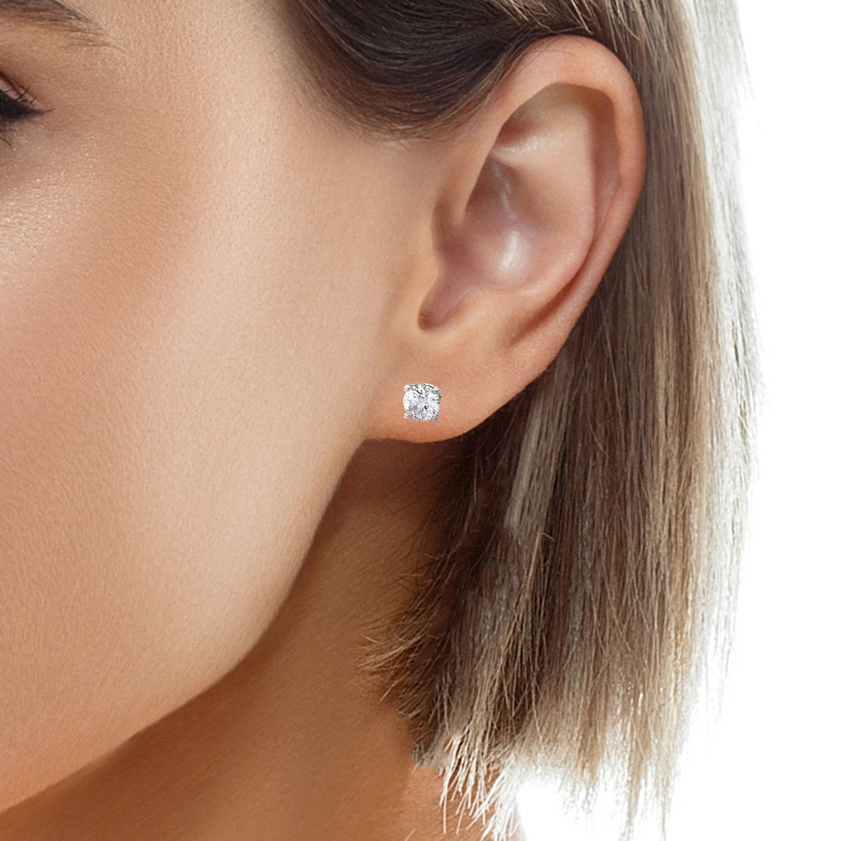 Certified Premium Lab Grown Diamond Stud Earrings - (1.50+ ct. total weight) - The Diamond Guys