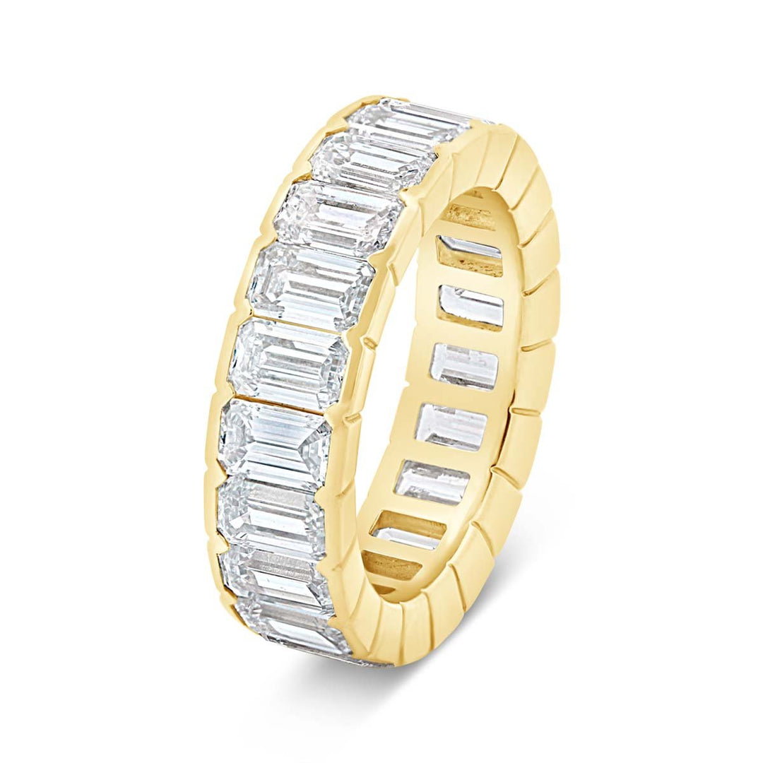 Lab. Grown Emerald Cut Diamond Eternity Band - The Diamond Guys
