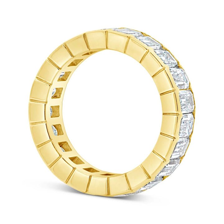 Lab. Grown Emerald Cut Diamond Eternity Band - The Diamond Guys