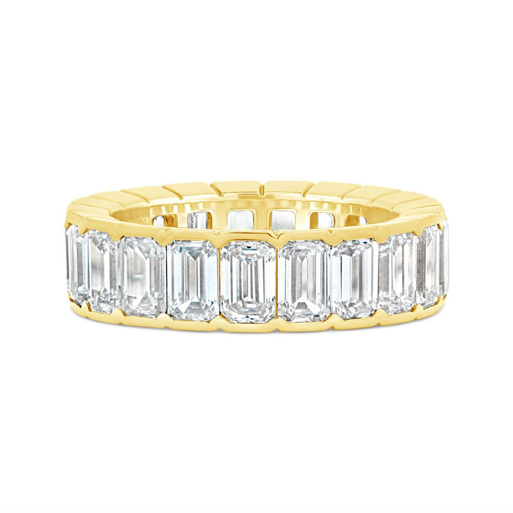 Lab. Grown Emerald Cut Diamond Eternity Band - The Diamond Guys