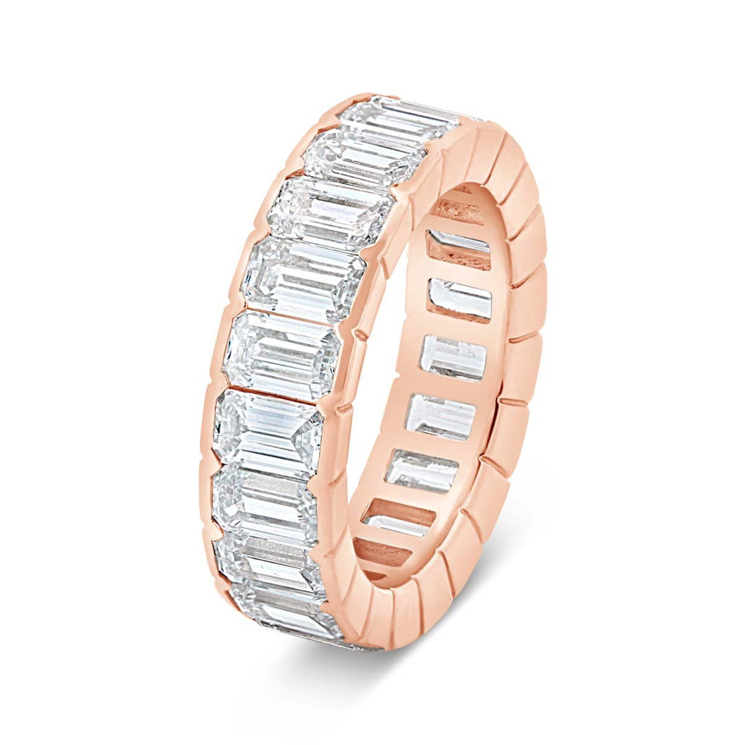 Lab. Grown Emerald Cut Diamond Eternity Band - The Diamond Guys