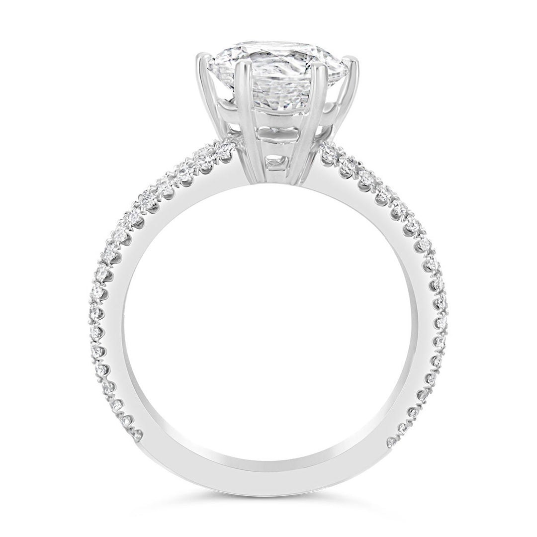 Split Shank Diamond Engagement Ring
