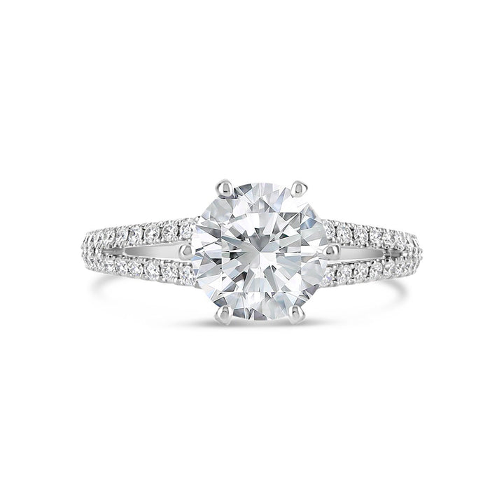 Split Shank Diamond Engagement Ring