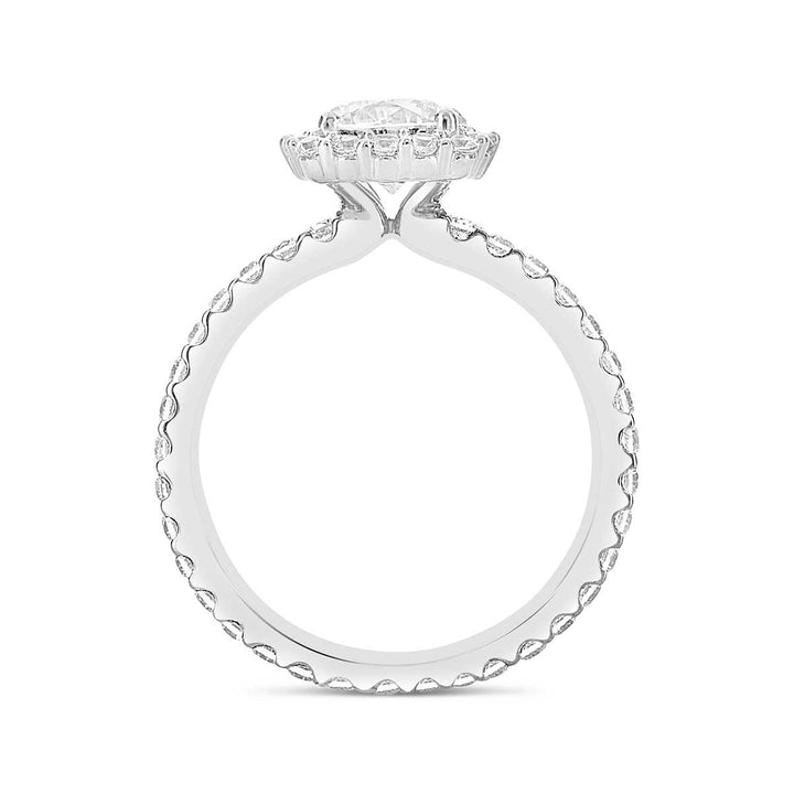 Diamond Halo Engagement Ring - The Diamond Guys