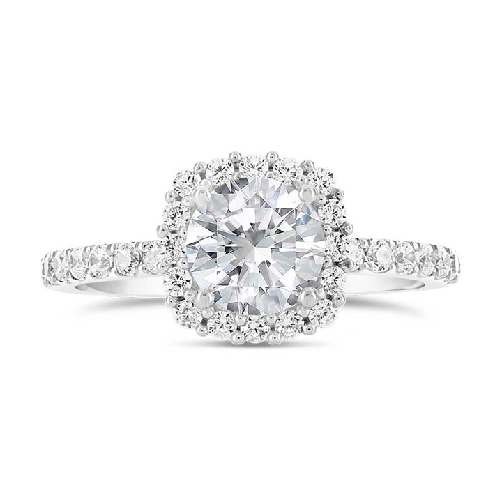 Diamond Halo Engagement Ring - The Diamond Guys