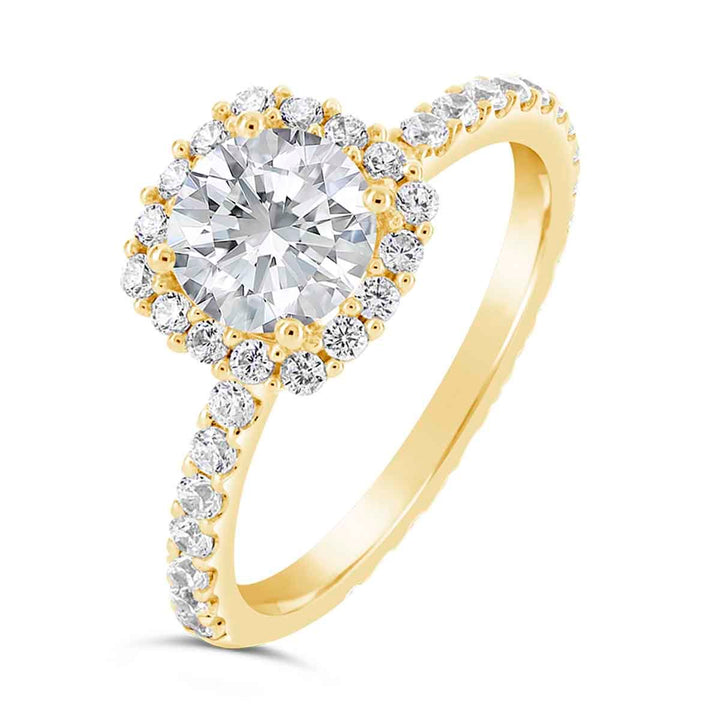 Diamond Halo Engagement Ring - The Diamond Guys