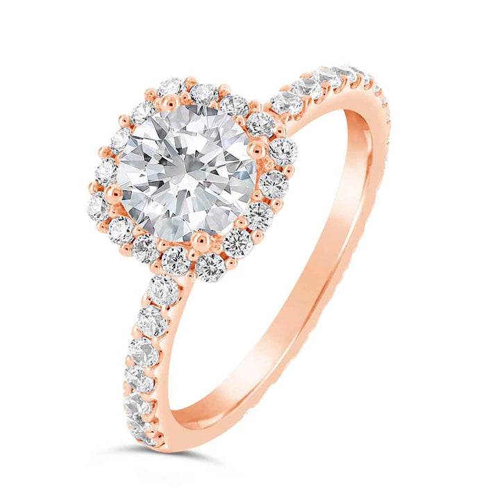 Diamond Halo Engagement Ring - The Diamond Guys