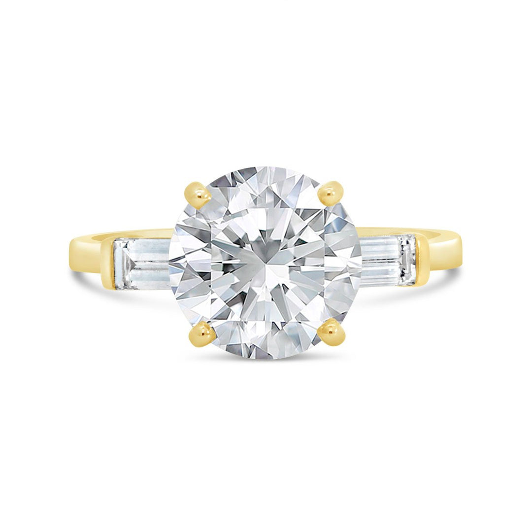 Lab Grown Diamond Three Stone Engagement Ring - 251065RY - The Diamond Guys