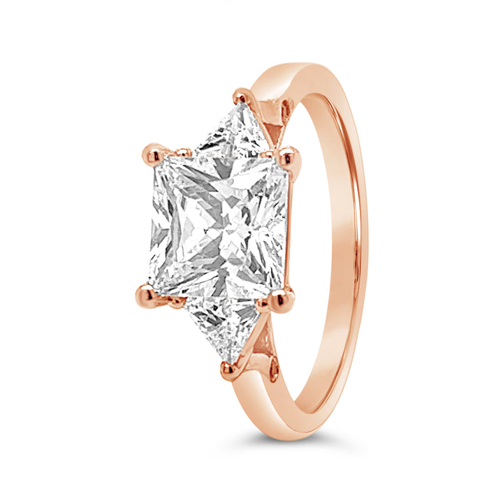Three Stone Diamond Engagement Ring