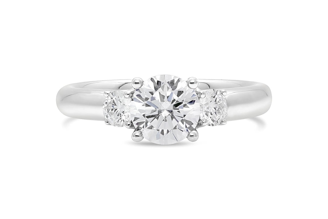 Three Stone Diamond Engagement Ring - The Diamond Guys