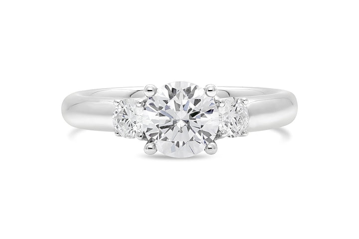 Three Stone Diamond Engagement Ring - The Diamond Guys