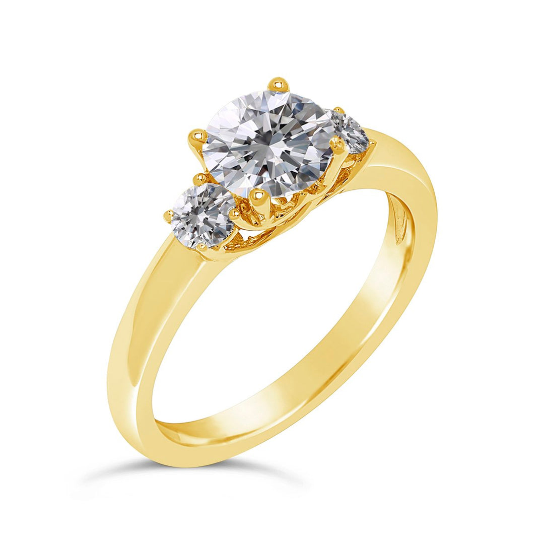 Three Stone Diamond Engagement Ring - The Diamond Guys