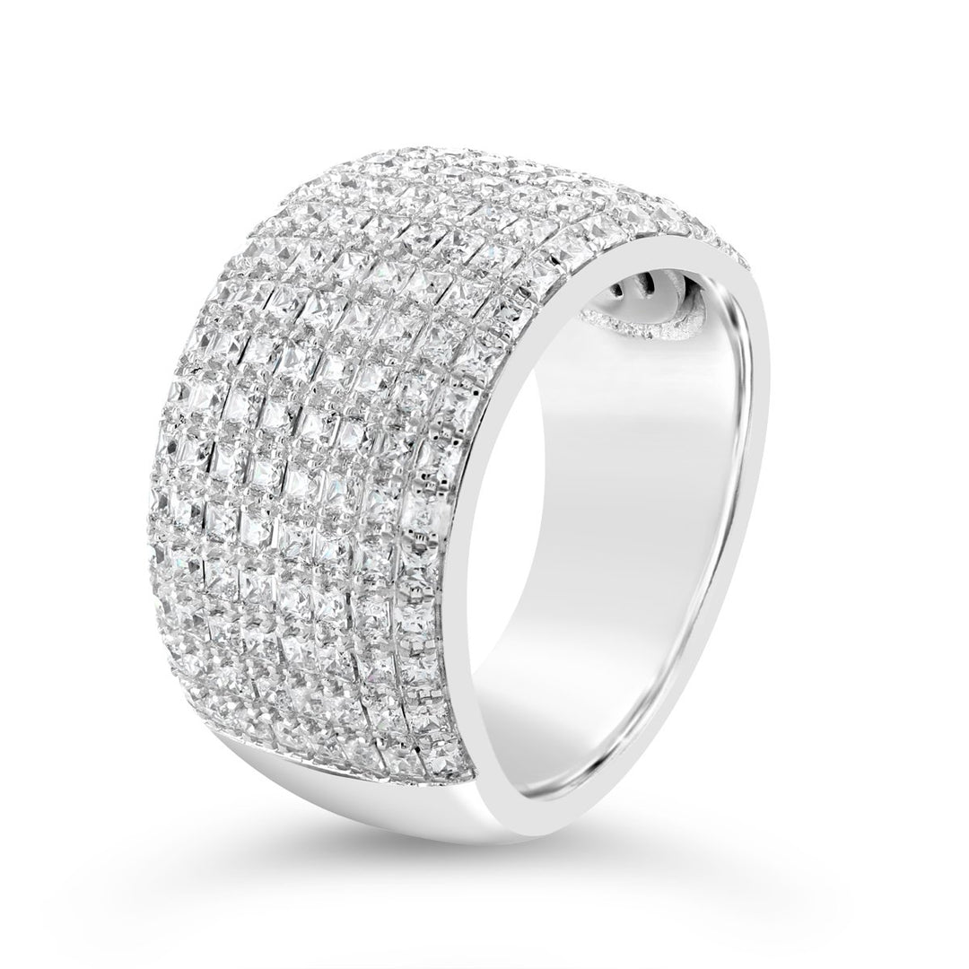 Wide Pave Diamond Band - YJM0064R - The Diamond Guys