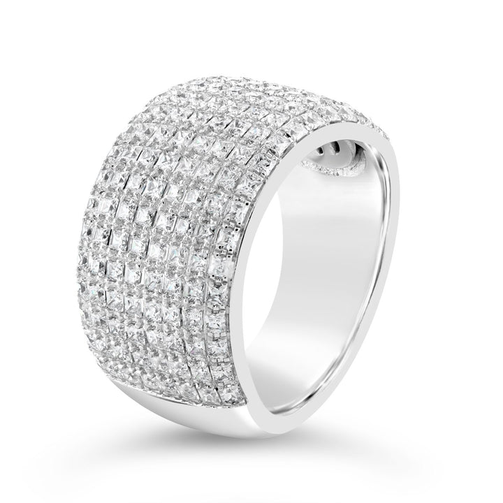 Wide Pave Diamond Band - YJM0064R - The Diamond Guys