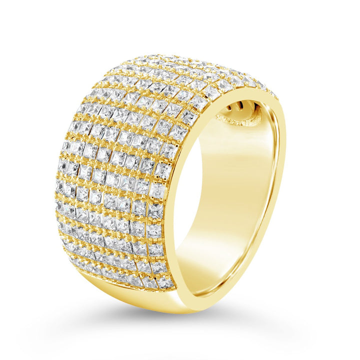 Wide Pave Diamond Band - YJM0064R - The Diamond Guys