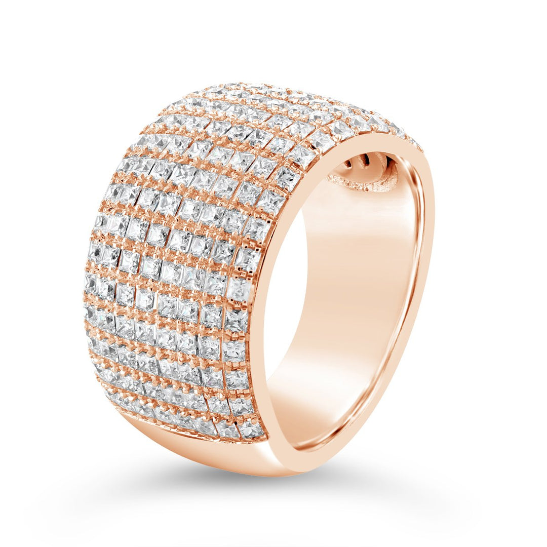 Wide Pave Diamond Band - YJM0064R - The Diamond Guys