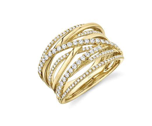 Shy Creation Diamond Bridge Ring, 0.62ctw G/H SI - The Diamond Guys