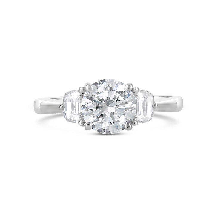Three Stone Diamond Engagement Ring