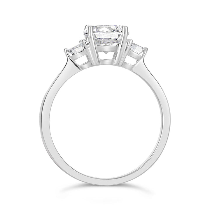 Three Stone Diamond Engagement Ring