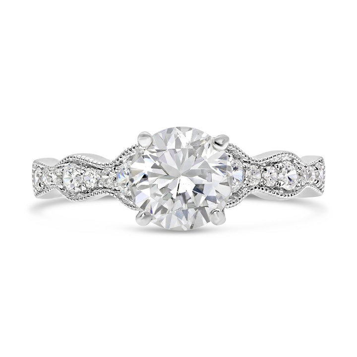 Vintage Inspired Diamond Engagement Ring