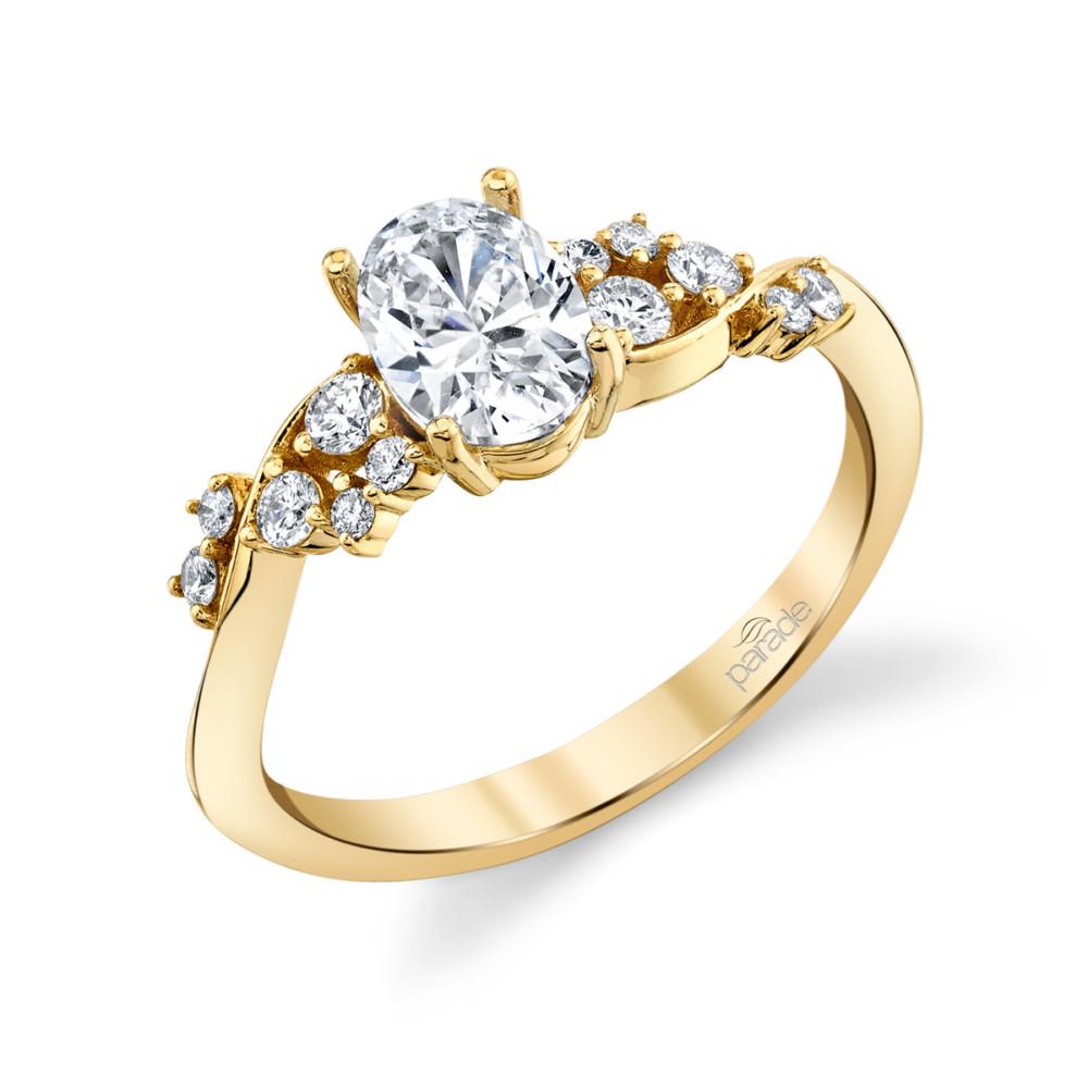 Modern Swirls Engagement Ring - The Diamond Guys