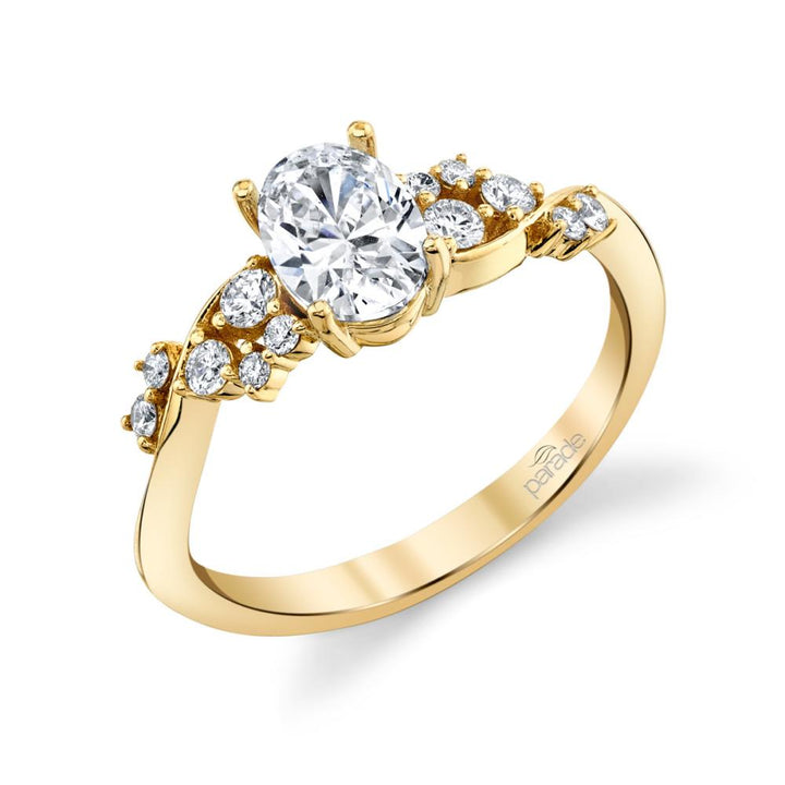 Modern Swirls Engagement Ring - The Diamond Guys