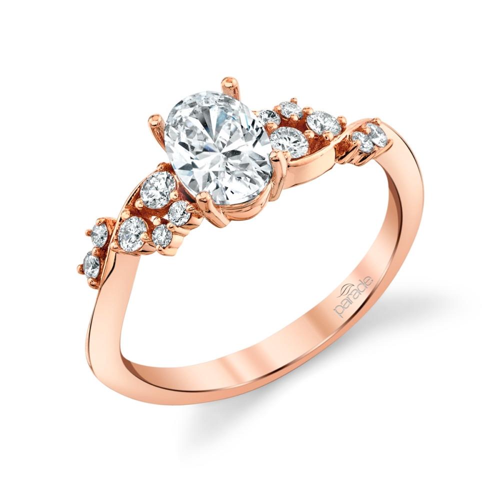 Modern Swirls Engagement Ring - The Diamond Guys