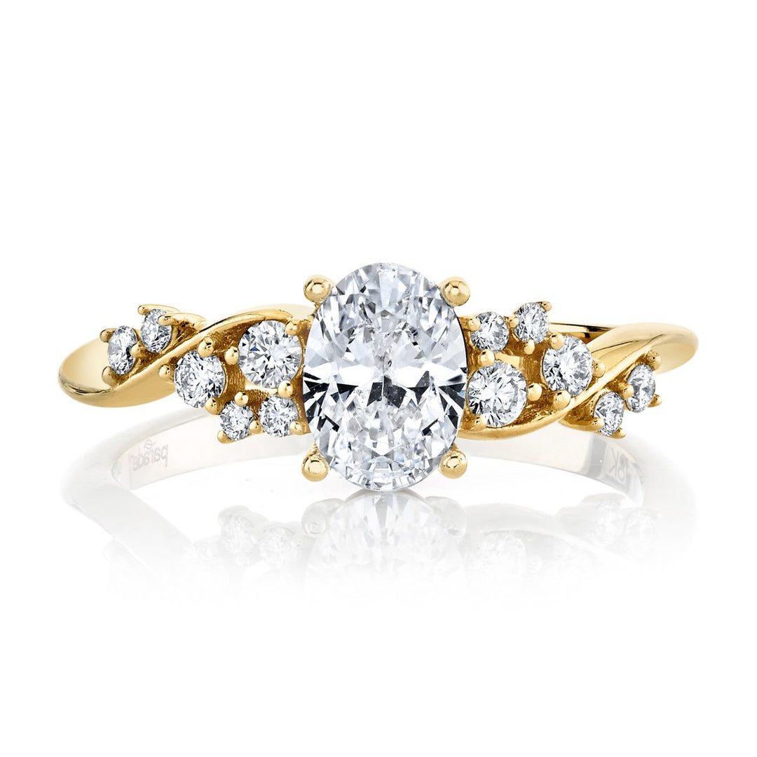 Modern Swirls Engagement Ring - The Diamond Guys