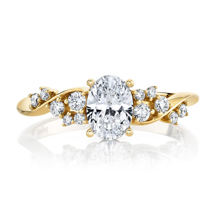 Modern Swirls Engagement Ring - The Diamond Guys